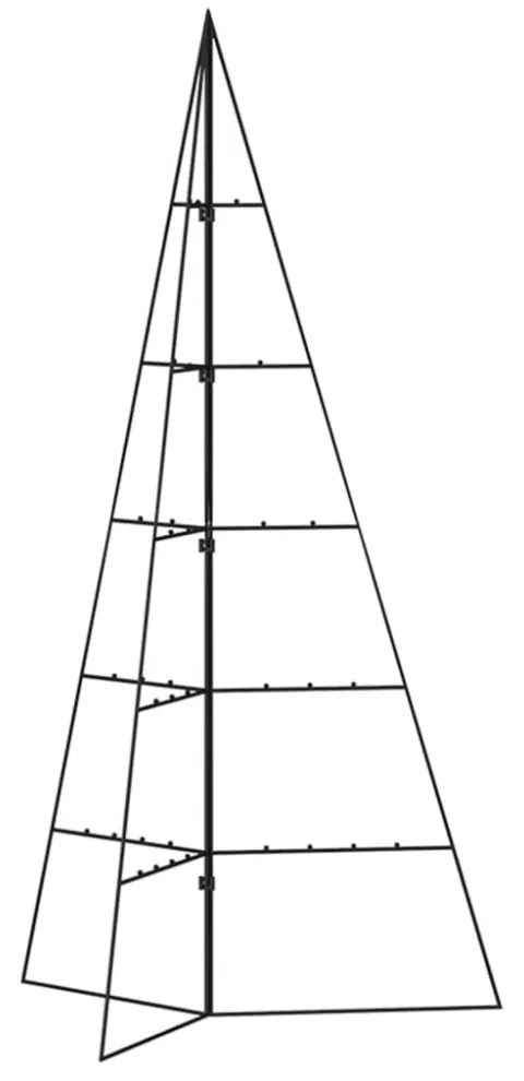 fekete fém karácsonyfa dekorációhoz 100 cm