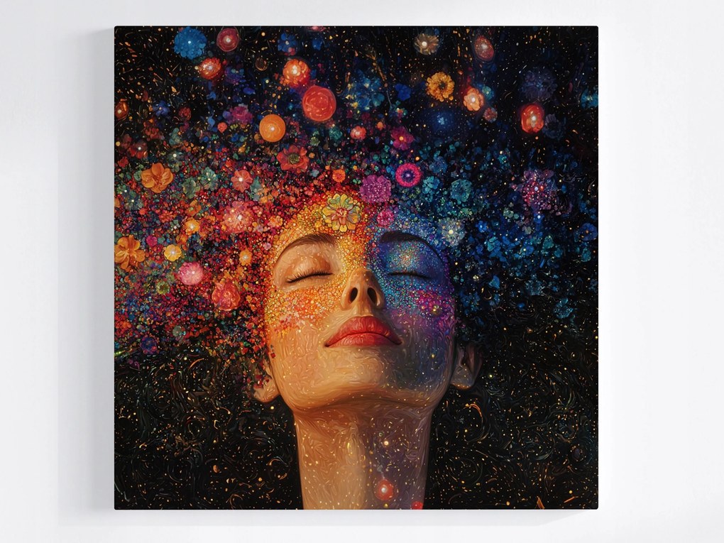 Vászonkép Canvas Portré Nő Álom Fantázia Energia Zen 40x40