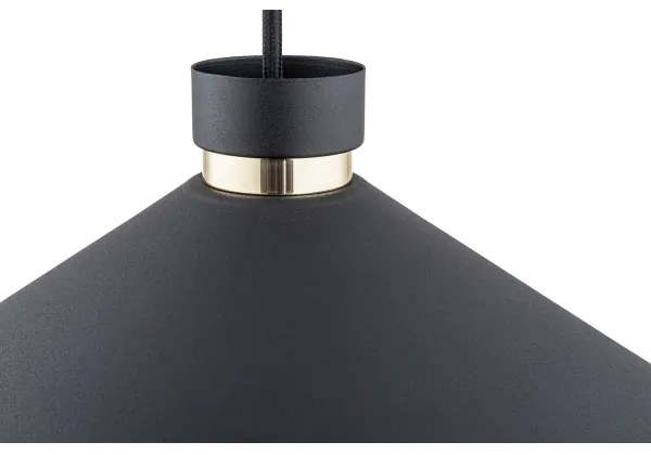 Argon 4695 - Csillár zsinóron NASHVILLE 1xE27/15W/230V fekete