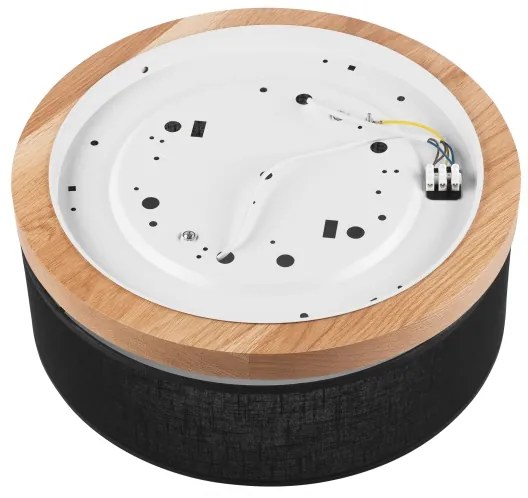 Brilagi - LED mennyezeti lámpa BELLADONNA 2xE27/15W/230V, 40 cm, fekete/dub