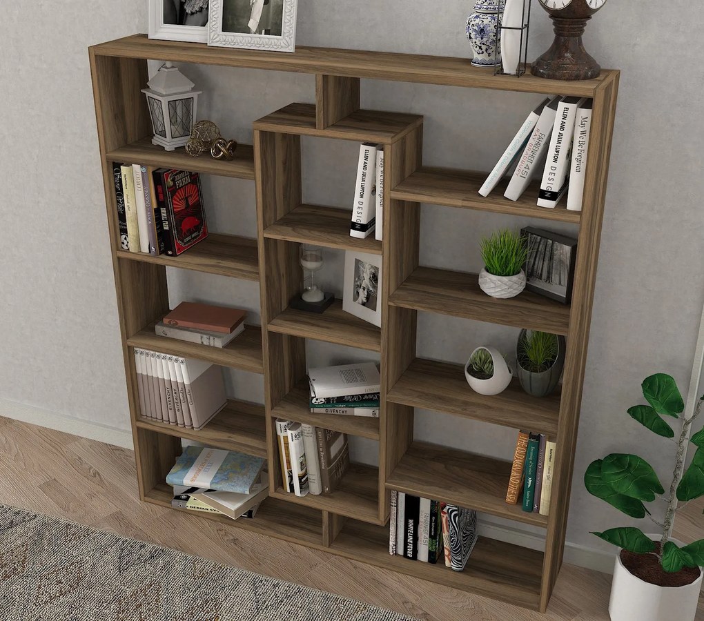 könyvespolc Ample - Walnut