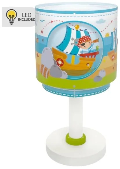 Dalber 60651N - LED gyereklámpa PIRATE ISLAND 1xG4/4W/230V, vidám, színes kivitel