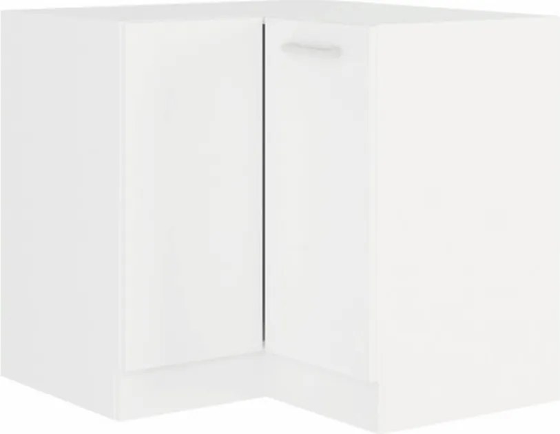 Alsó sarokszekrény, fehér, SPLIT 89x89 DN 1F BB