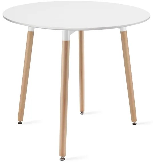 Étkezőgarnitúra 1+4, KAMI fehér asztal 80x80 + BALI MARK fehér székek