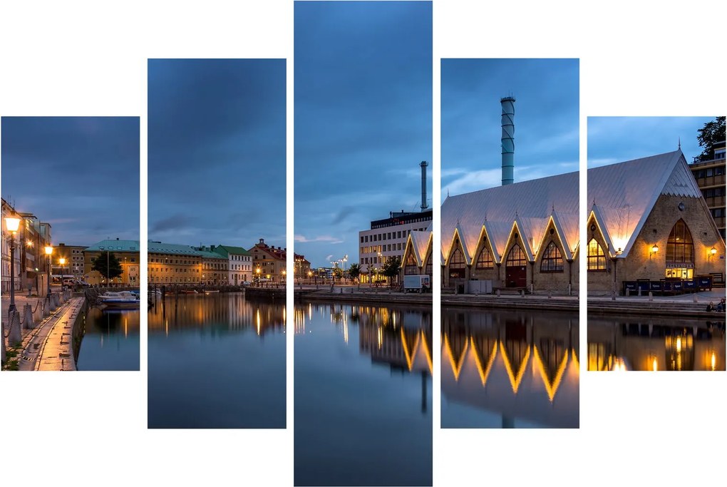 Vízcsatorna képe - Göteborg (150x105 cm)
