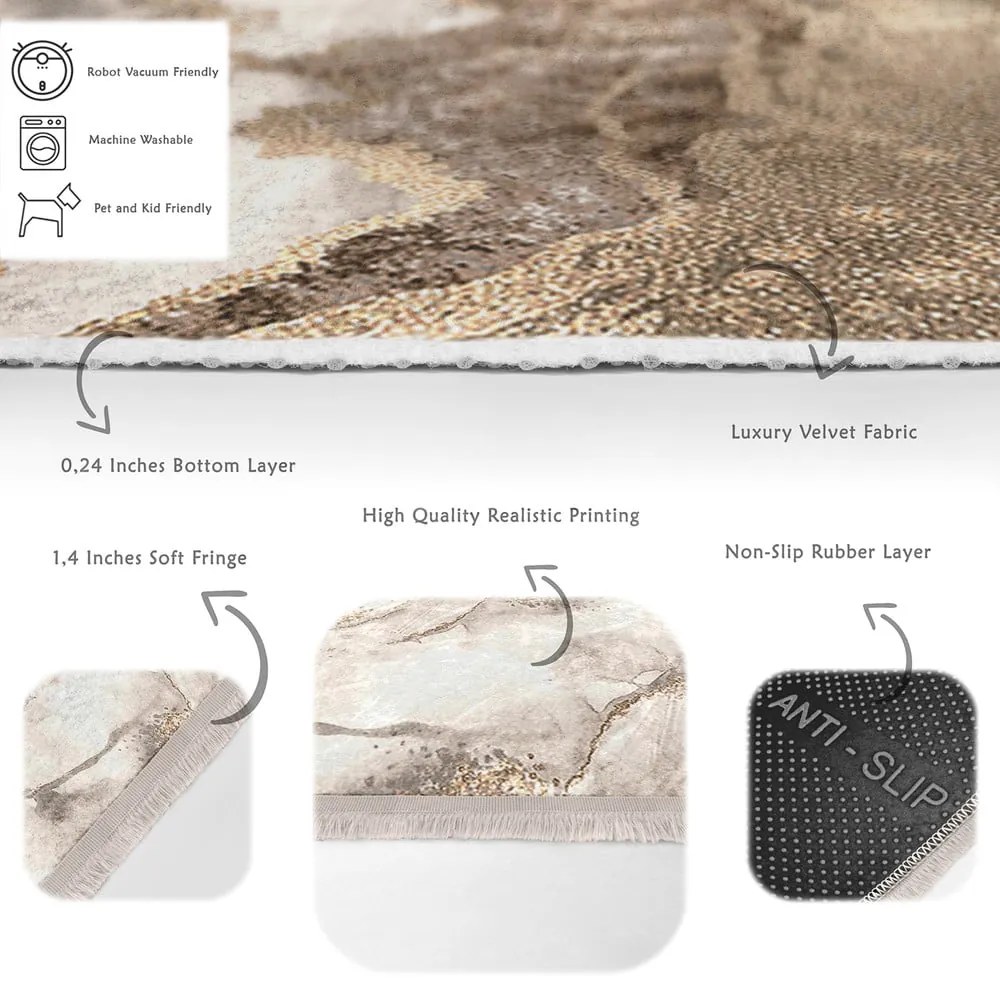 Bézs szőnyeg 160x230 cm – Mila Home