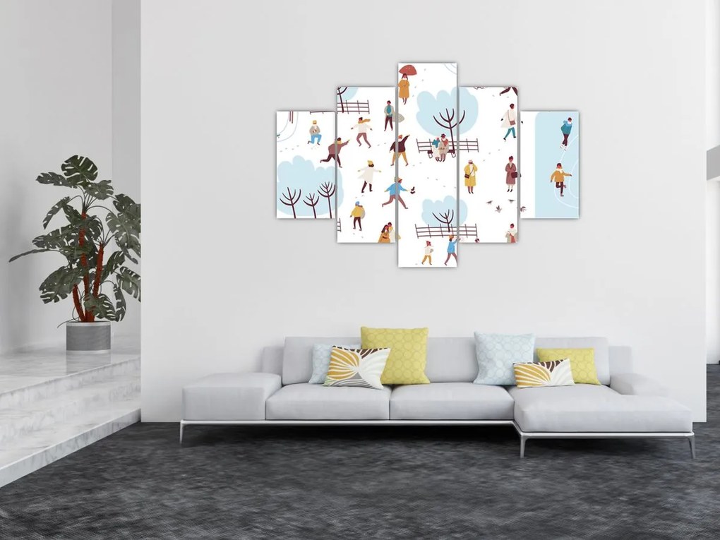 Kép - Boldog telet (150x105 cm)
