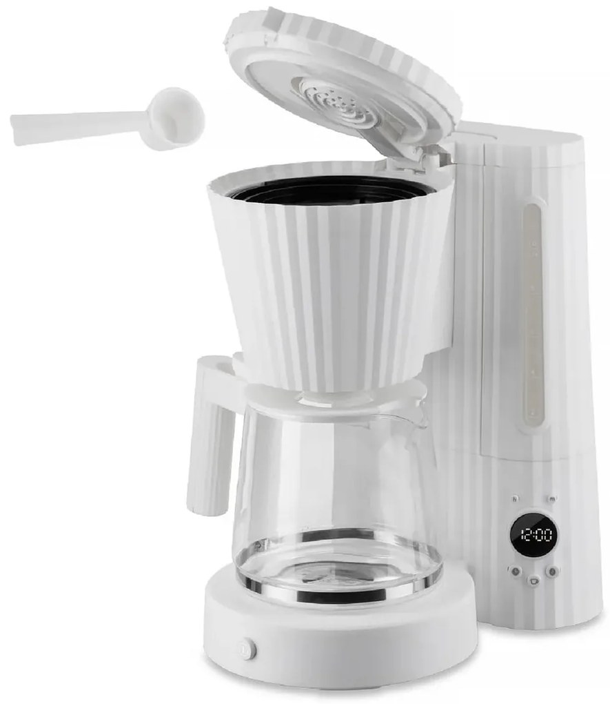 Kávéfőző csepegtető kávéhoz PLISSÉ 1,5 l, többféle változat - Alessi szín: fehér