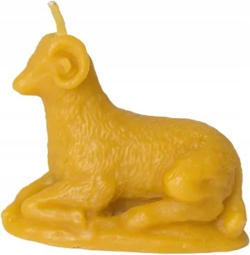 Bárány kosár gyertya méhviaszból