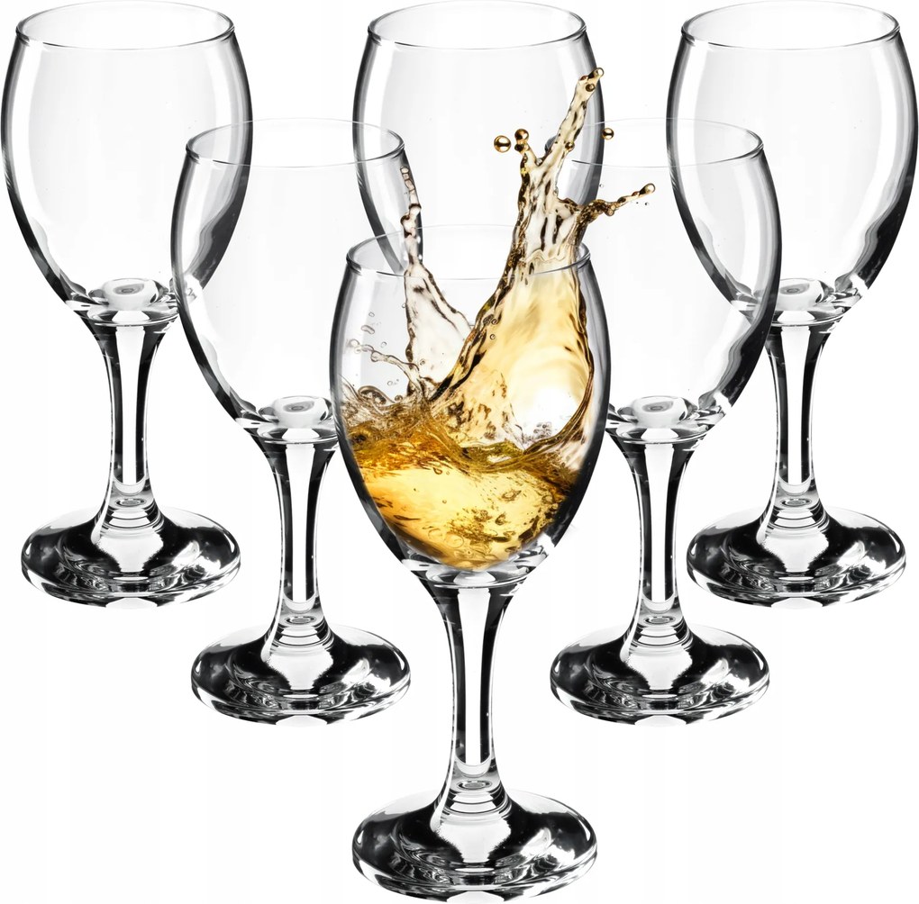 Fehérboros Poharak 6 db 200 ml Elegáns Pohár Szett