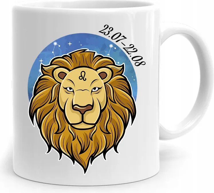 Csillagjegyek Csillagjegy Bögre Horoszkóp Oroszlán nyomott mintával