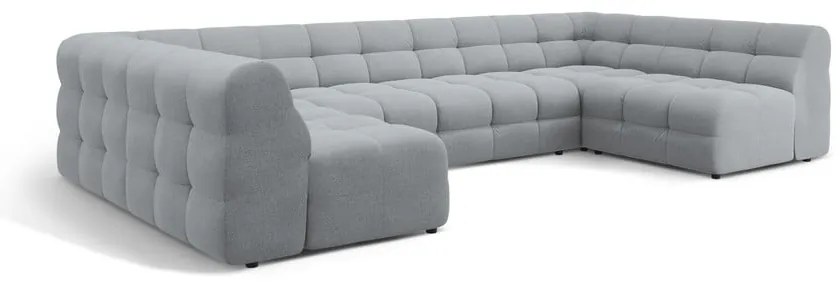 Szürke sarokkanapé (U alakú) Kendal – Micadoni