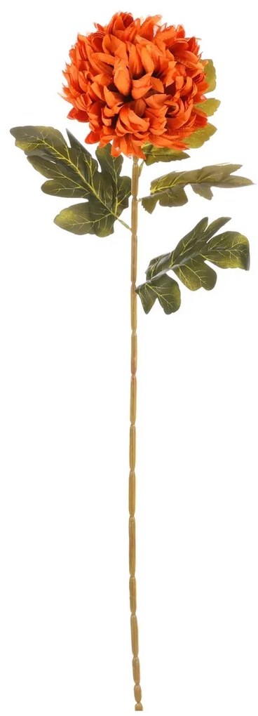 Narancssárga krizantém - művirág, 73 cm