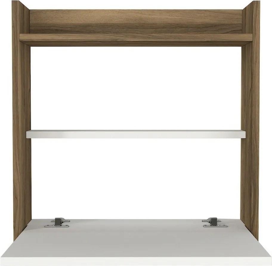 Laptop asztal Fehér és diófa