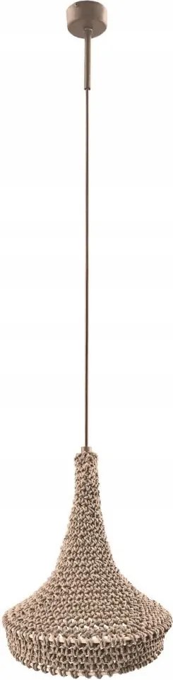 Bézs fonott függőlámpa handmade boho Mahaka 5178 Antigo