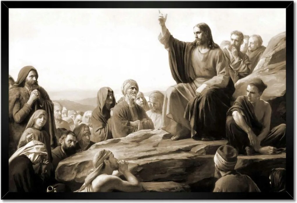 Poszter keretben 60x40 Galilea Jézus Krisztus