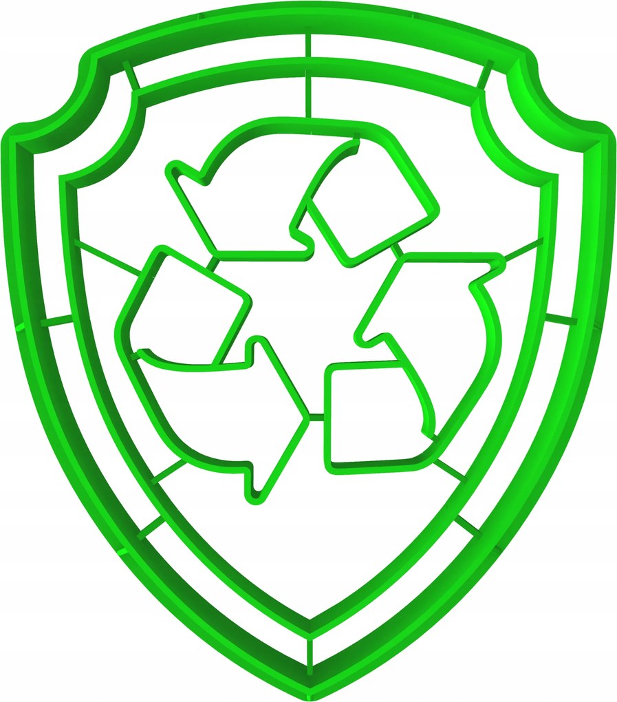 Sütemény lyukasztó bélyegzővel Mese Mancs Őrjárat Rocky kitűző 8cm