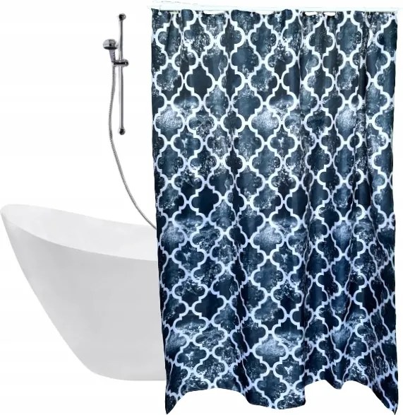 Textil zuhanyfüggöny ólomcsipkével 180 x 200 cm