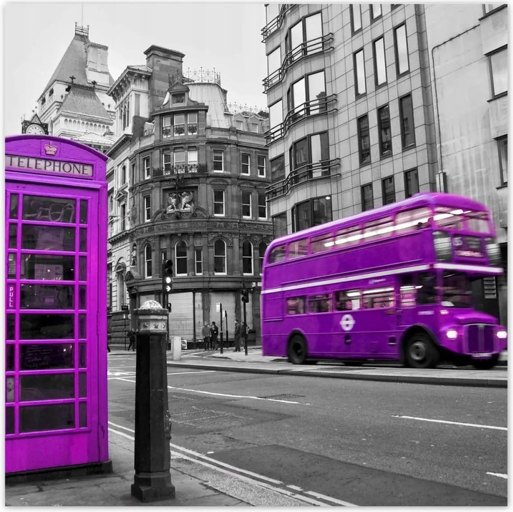 Poszterek 140x140 London busz