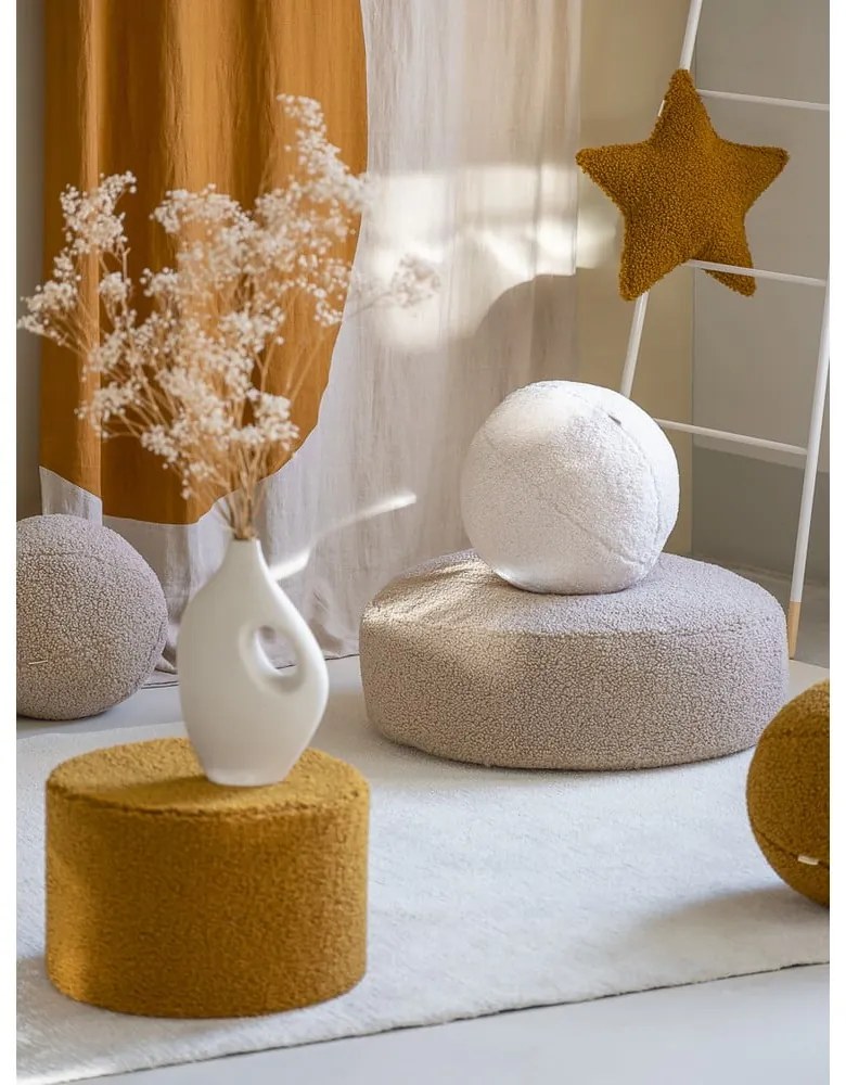 Barna buklé gyerek puff – Wigiwama