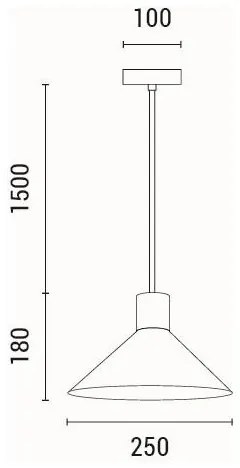 Csillár zsinóron 1xE27/15W/230V szürke