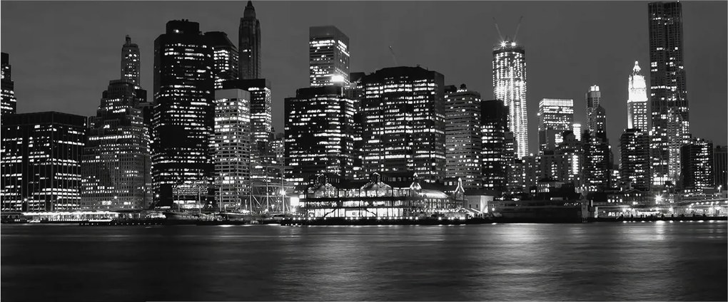 Stílusos Dekoratív fotótapéta Flizelin Éjszakai metropolisz 250x104 Ragasztó