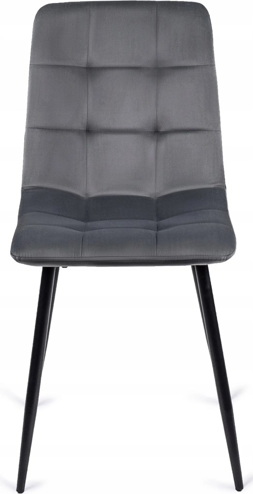 Szék szürke színben, bársony kárpittal. PERU