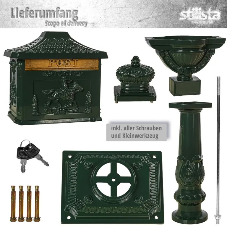 STILISTA Antik postaláda 118 cm bronz