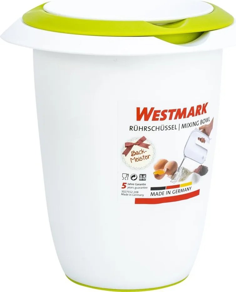Westmark habverő pohár fedéllel, zöld, 1 l, , 1 l