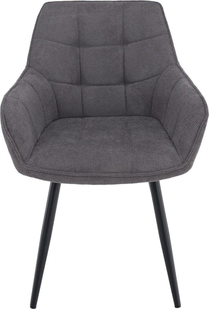 Design fotel, szürke/fekete, MARKEN