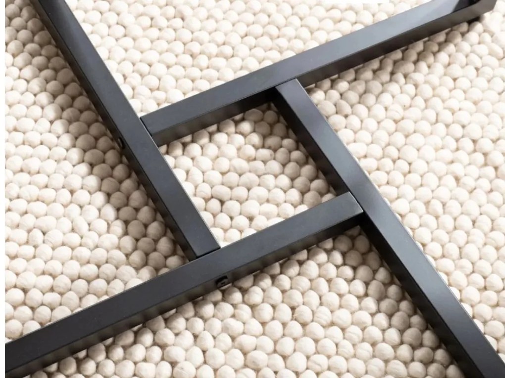 Kerek étkezőasztal ALTO II 80 cm, rusztikus barna dekoráció