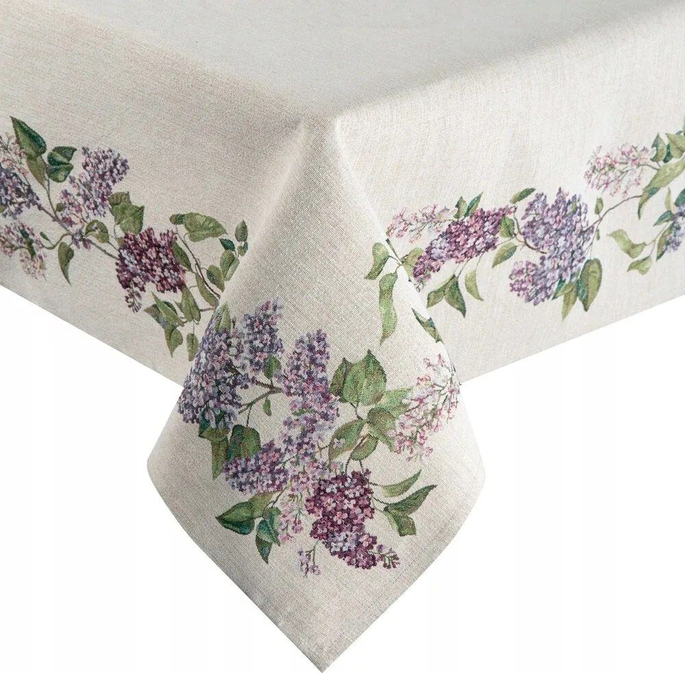 Abrosz dekoratív faliszőnyeg 140x180 Eurofirany természetes lila virágok