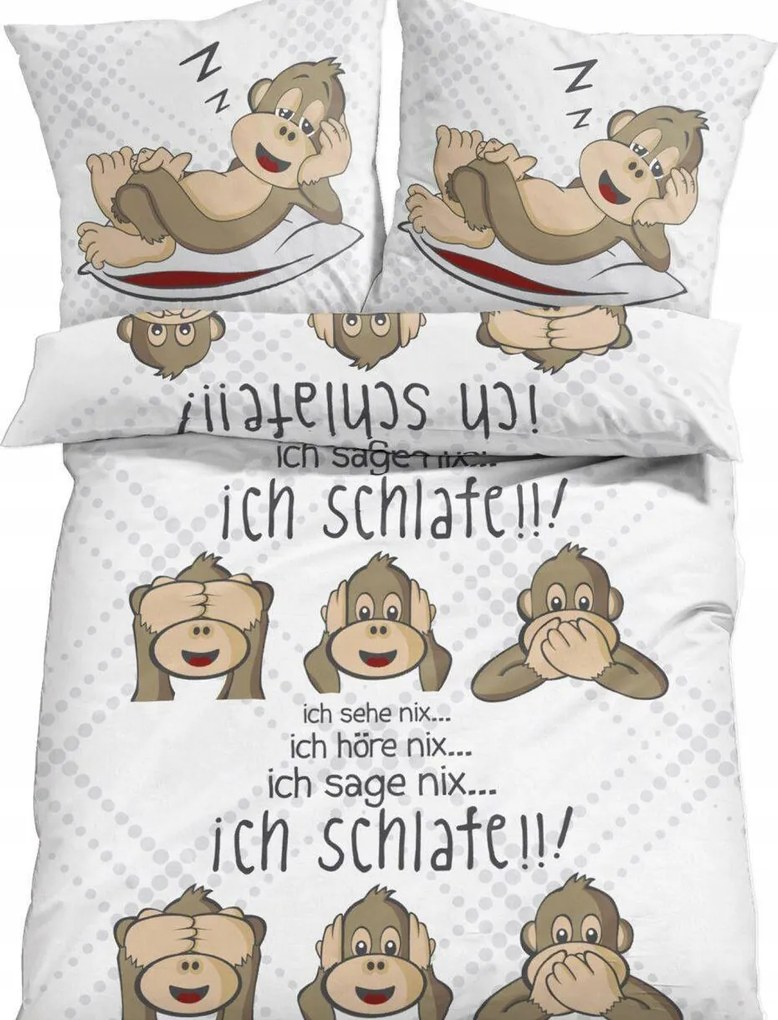 135/200 Ágyneműhuzat 1 Szett 2 El Majom