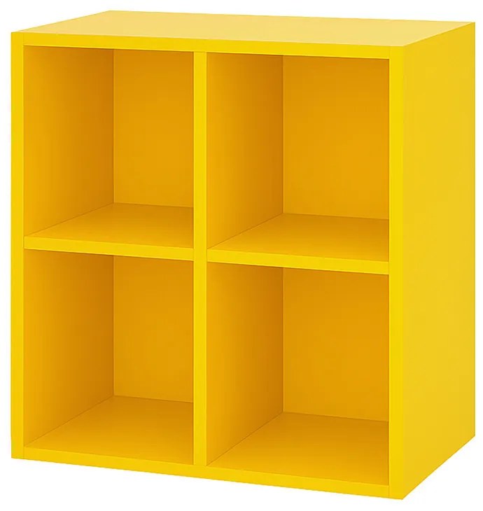 Boxie nyitott fali szekrény 80x80x37 cm sárga