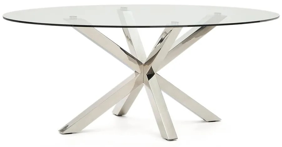 Étkezőasztal üveg asztallappal 100x200 cm Argo – Kave Home