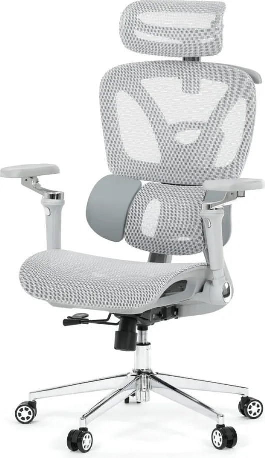 Irodai szék szinkronmechanikás szürke hálós GREY