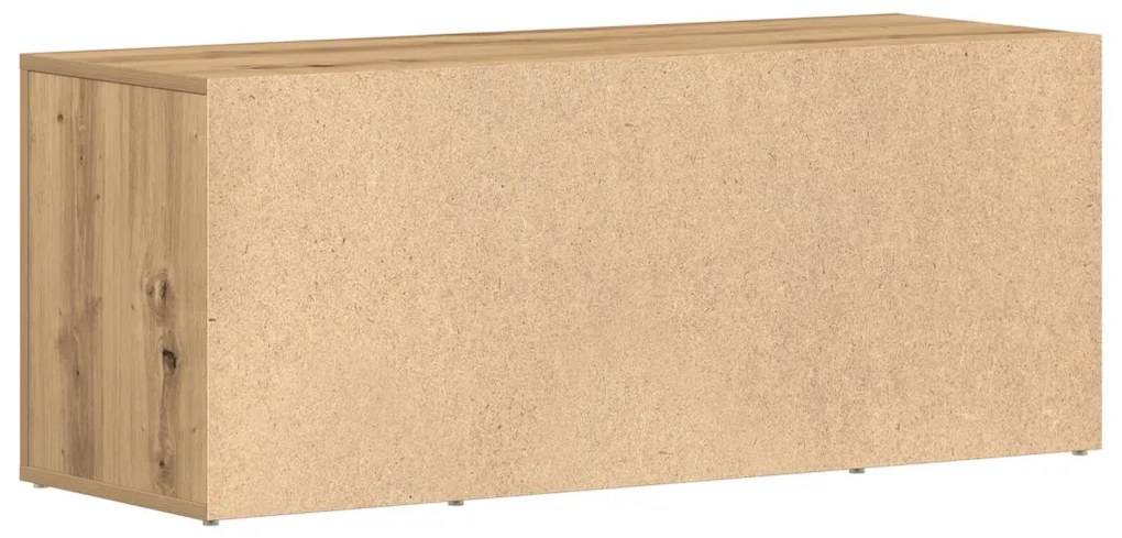 Televíziós Szekrény Mesterien Részletezett Tölgy 100x35x40 cm Mérnöki Fa