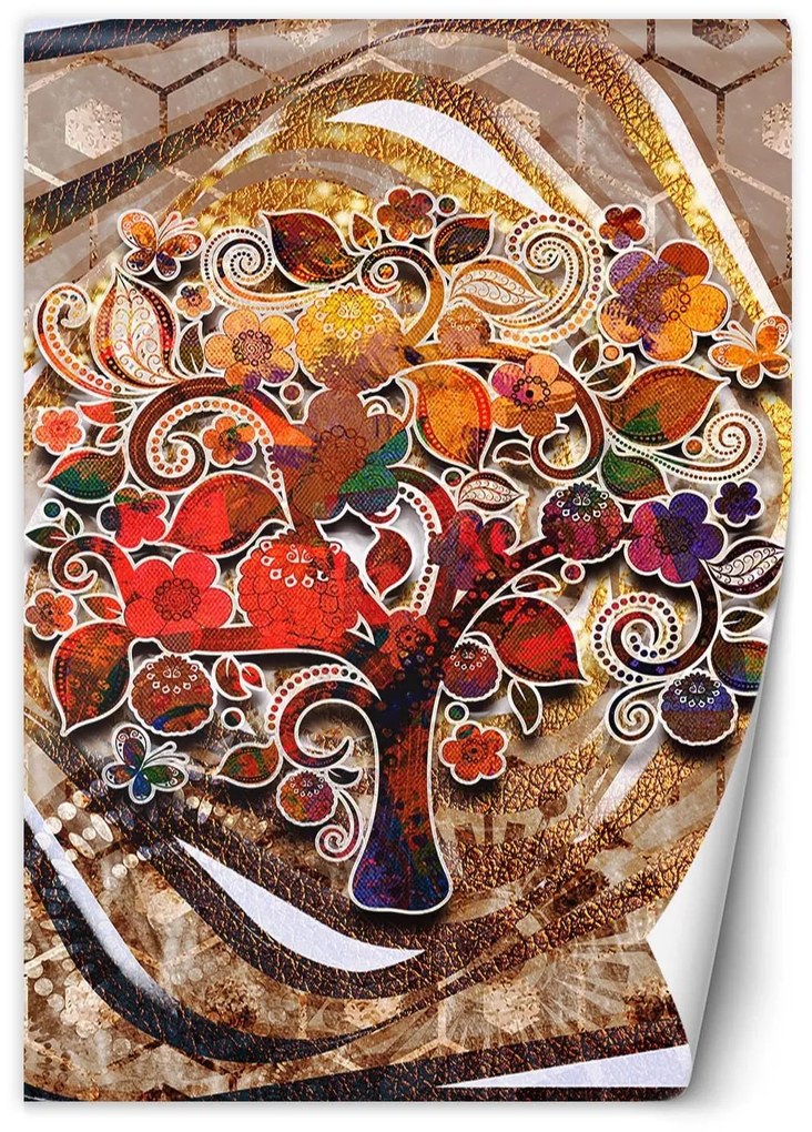 Gario Fotótapéta Színes fa, zen Anyag: Vlies, Méret: 200 x 280 cm