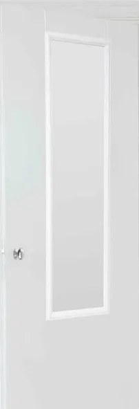 5five - Ajtóra akasztható tükör MATCHING 125x35 cm fehér