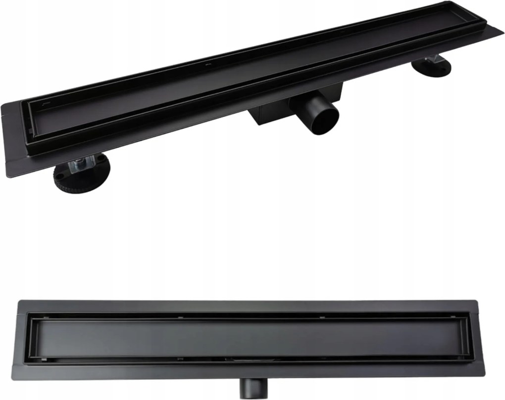 Lineáris lefolyó Sea-Horse 2 az 1-ben100 cm fekete Alacsony Kiárusítás