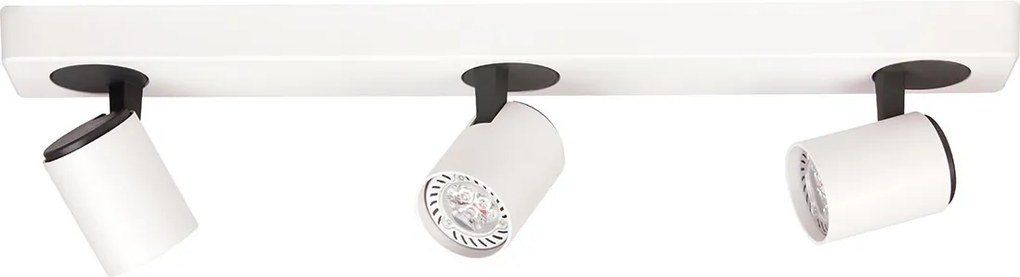 Italux modern spot lámpa elvira fehér fekete itxspl-3142a-3-wh