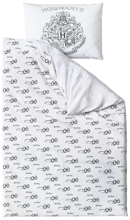 Világító ágynemű HARRY POTTER VISION fehér Ágyneműhuzat mérete: 70 x 90 cm | 140 x 200 cm