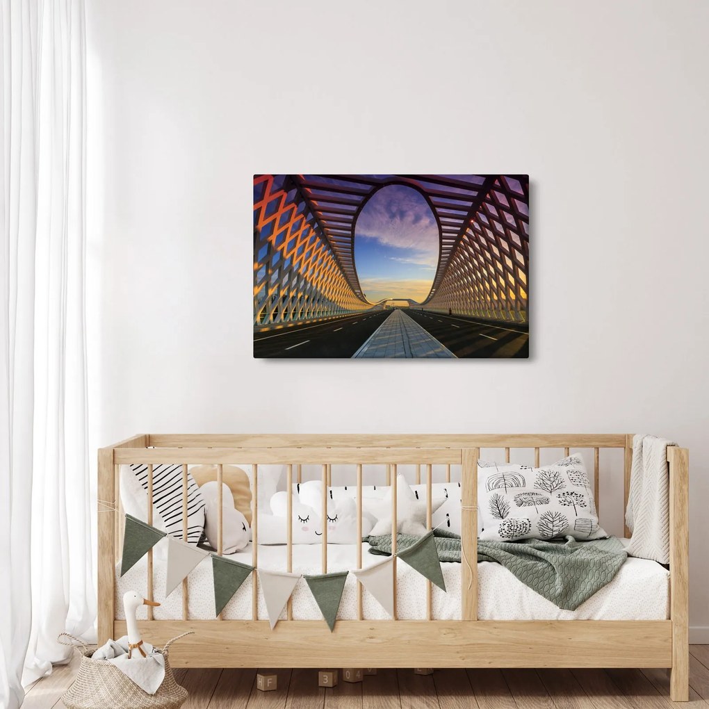 A modern hídépítészet képe (90x60 cm)