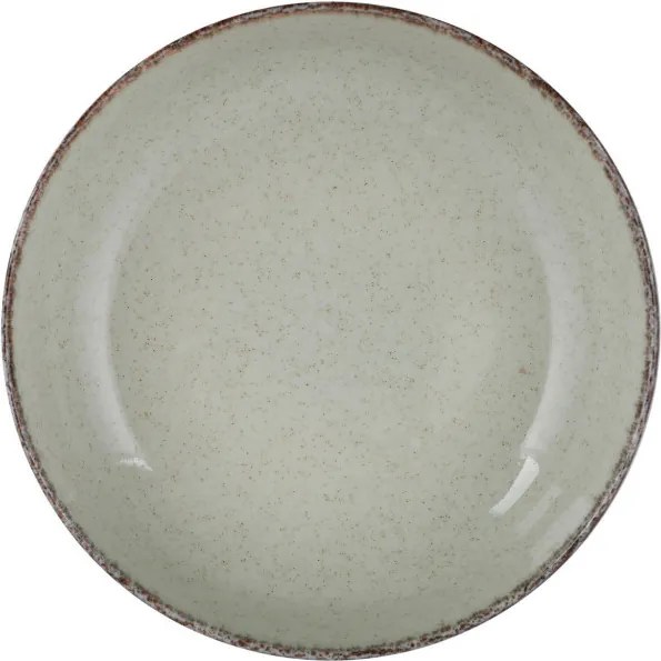 Tányérkészlet porcelán, zöld, 24 darabos