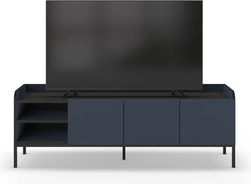 Kék TV-állvány 160x55x42 cm Adara – Marckeric