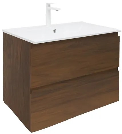SAT B-Way Fürdőszobaszekrény mosdóval 99x50x45 cm dió matt BWAY2100NUTU4BBI