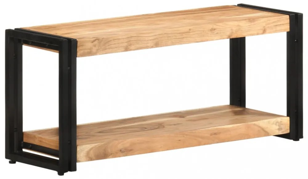 tömör akácfa TV-szekrény 90 x 30 x 40 cm