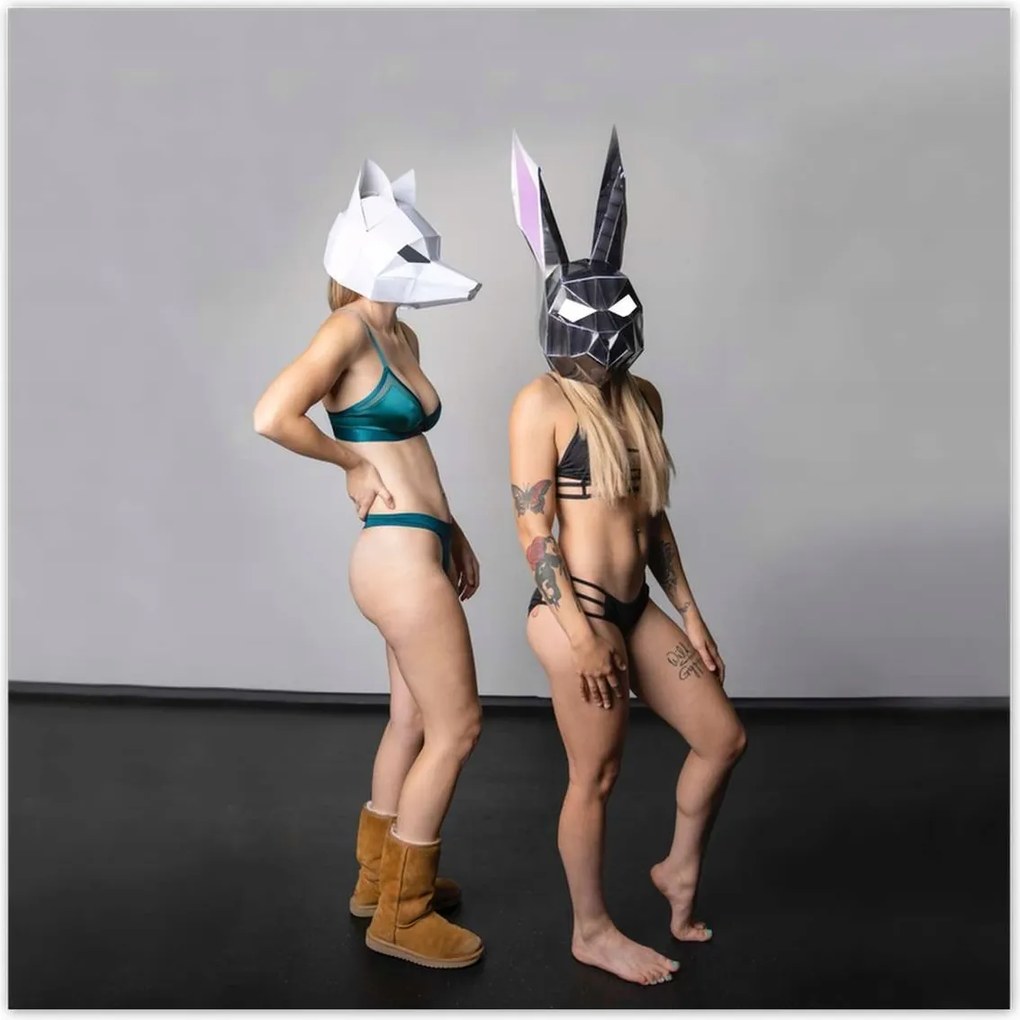 Poszterek 70x70 Lányok Nyuszik