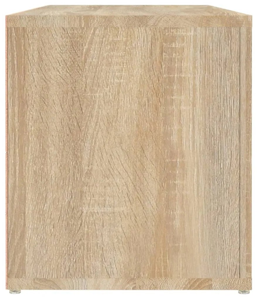 sonoma tölgyszínű szerelt fa TV-szekrény 100x31,5x35 cm