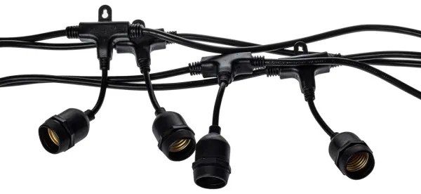 Kültéri dekoratív lánc GIRLAND 10xE27/15W/230V 10m IP44